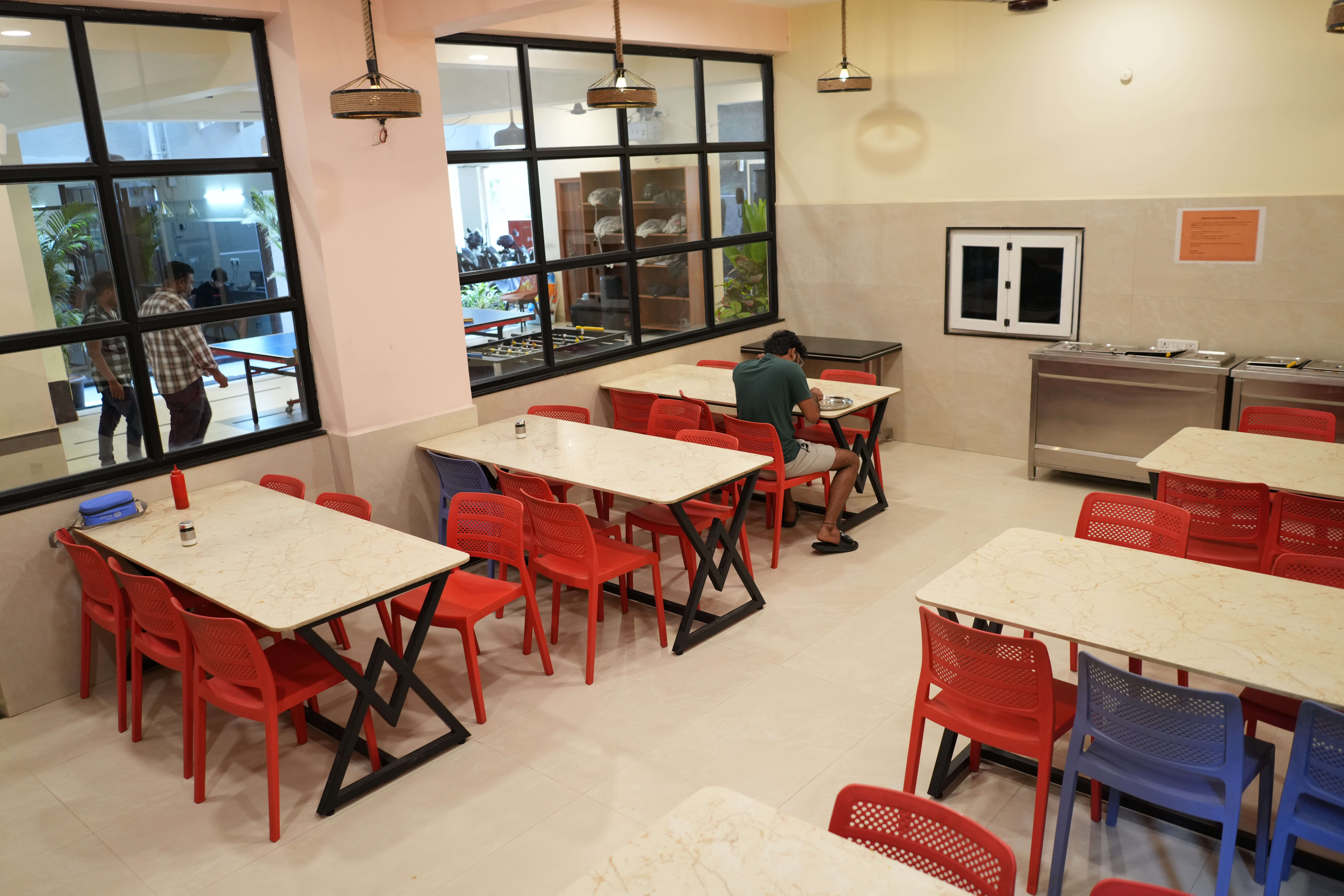 Dining area and cafeteria at Westside Coliving